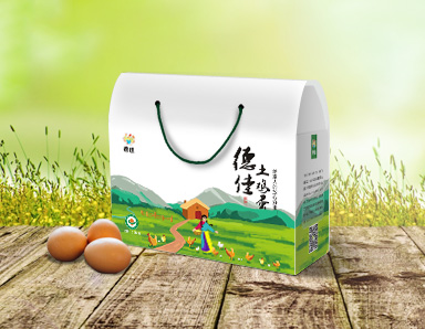 土鸡蛋特产包装设计公司案例——德佳